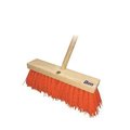 Bon Tool Street Broom - 5" Hi-Vis Orange Poly - 24" - Wood Handle 34-423